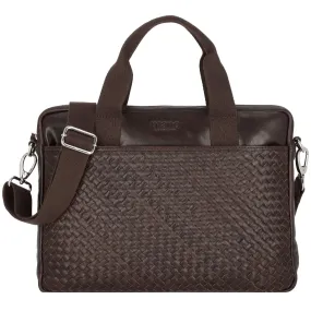 mano Don Luca Cartella in pelle 37 cm