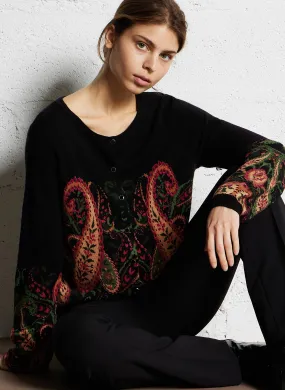  SUD EXPRESS   GARMY - Cardigan girocollo in misto lana | Nero