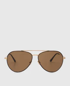 Tom Ford Occhiali da sole neri Dashel-02 con logo FT0996